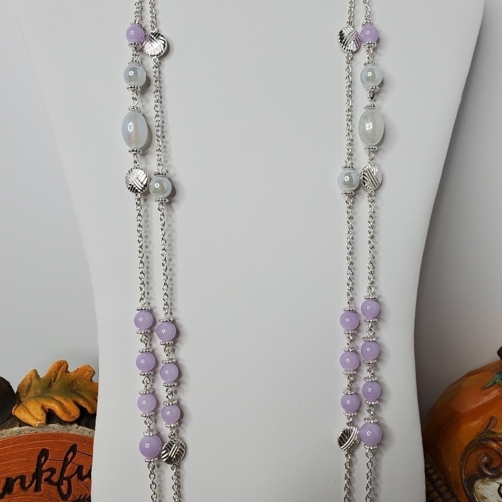 BANCROFT STITCH‎ FIX PURPLE SILVER LONG NEC…